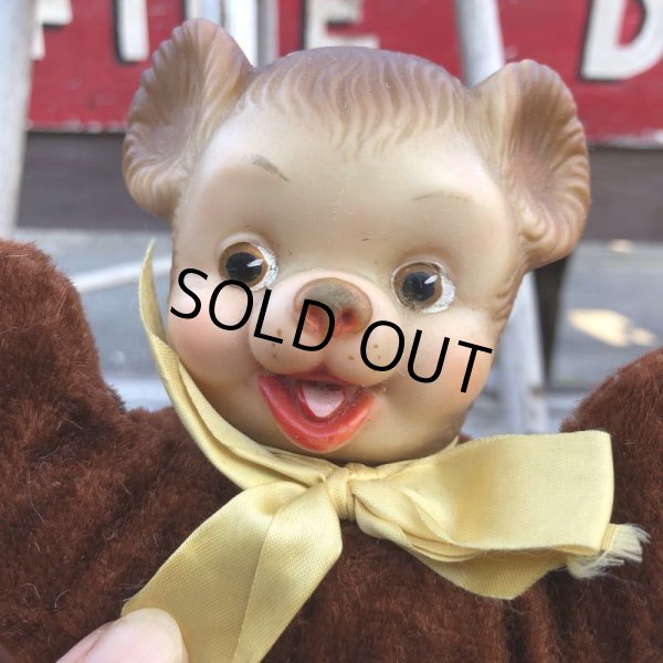 画像5: Vintage Rubber Face Doll Mini Bear (B392) (5)