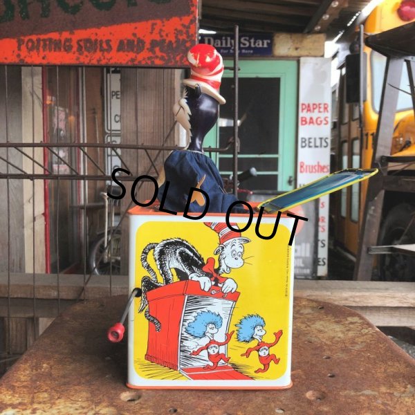 画像2: 70s Vintage Mattel CAT IN THE HAT Jack in the Box (B330) (2)