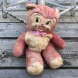 画像2: Vintage Rubber Face Doll Pink Kitty Cat (B393) (2)