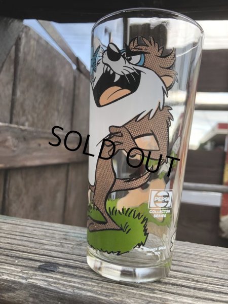 画像5: 70s Vintage Pepsi Glass Taz & Porky Pig (B405) (5)