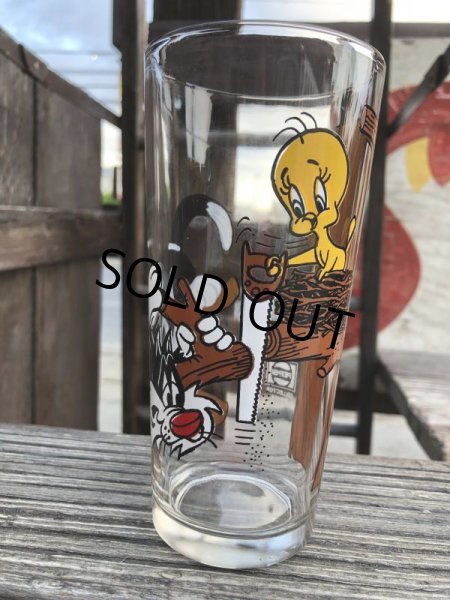 画像2: 70s Vintage Pepsi Glass Tweety & Sylvester (B404) (2)