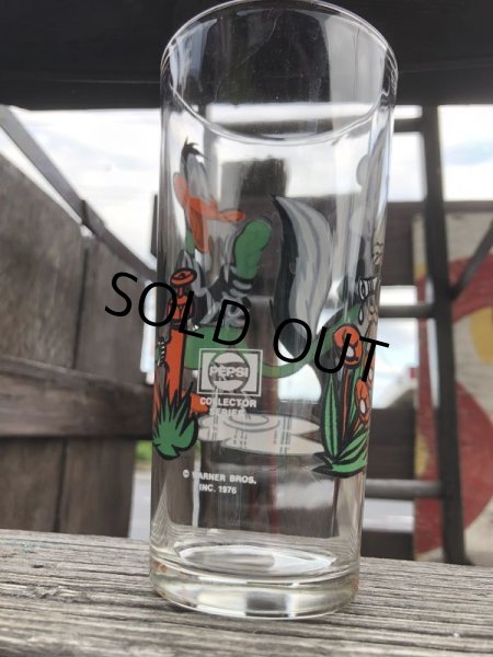 画像4: 70s Vintage Pepsi Glass Daffy Duck & Pepe Le Pew (B399) (4)