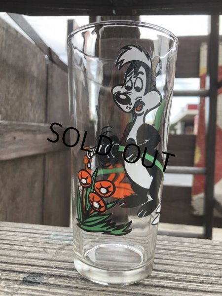 画像3: 70s Vintage Pepsi Glass Daffy Duck & Pepe Le Pew (B399) (3)