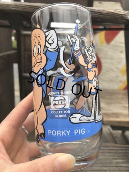 画像6: 70s Vintage Pepsi Glass Porky Pig (B408) (6)
