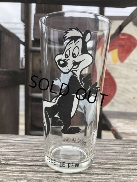画像2: 70s Vintage Pepsi Glass Pepe Le Pew (B426) (2)