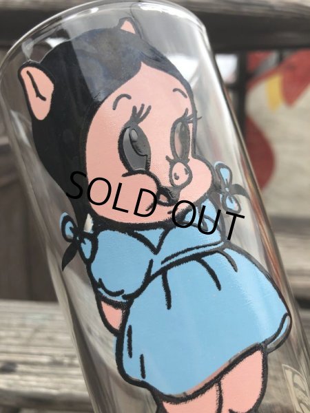 画像6: 70s Vintage Pepsi Glass Petunia Pig (B420) (6)