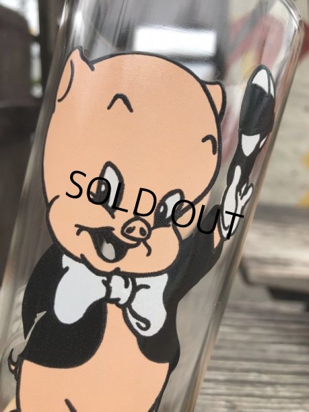 画像6: 70s Vintage Pepsi Glass Porky Pig (B419) (6)
