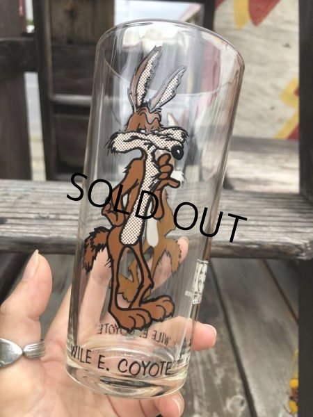 画像1: 70s Vintage Pepsi Glass Wile E. Coyote (B417) (1)