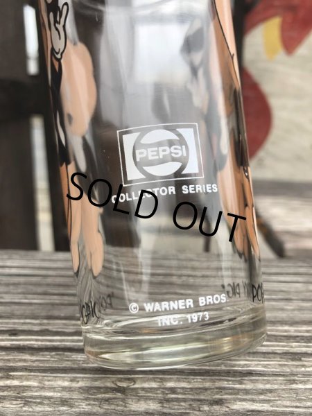 画像3: 70s Vintage Pepsi Glass Porky Pig (B419) (3)