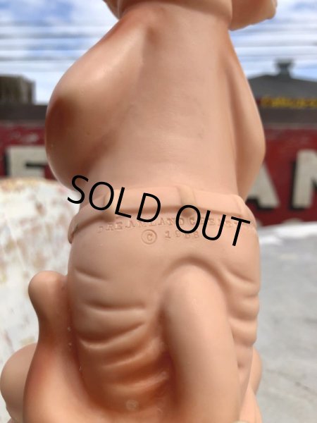 画像6: 50s Vinatge Tiger Cat Football Mascot Rubber Doll (B427) (6)