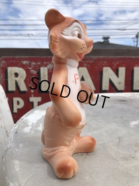 画像4: 50s Vinatge Tiger Cat Football Mascot Rubber Doll (B427) (4)