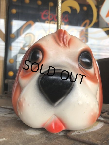 画像7: 70s Carnival Prize Vintage Hound Dog Plastic Lamp (B431) (7)