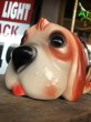 画像6: 70s Carnival Prize Vintage Hound Dog Plastic Lamp (B431) (6)