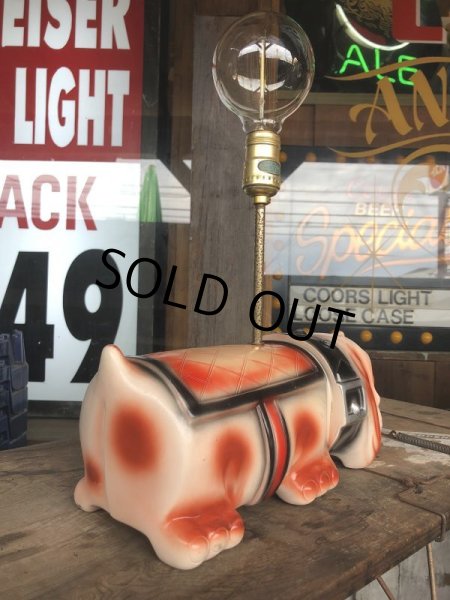 画像3: 70s Carnival Prize Vintage Hound Dog Plastic Lamp (B431) (3)