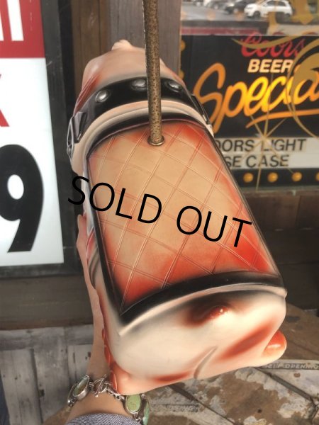 画像9: 70s Carnival Prize Vintage Hound Dog Plastic Lamp (B431) (9)