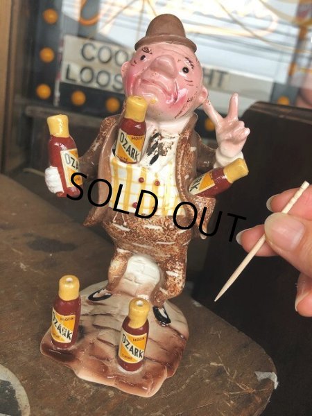 画像2: Vintage OZARK Moonshine Ceramic Toothpick  Holder (B440) (2)