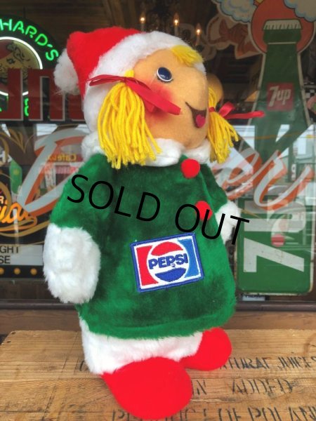 画像6: 70s Vintage Pepsi Christmas Doll 43cm (B440) (6)