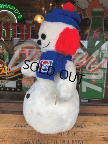 画像5: 70s Vintage Pepsi Christmas Doll Snow Man 52cm (B444) (5)