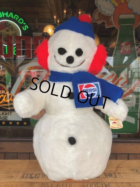 画像8: 70s Vintage Pepsi Christmas Doll Snow Man 52cm (B444) (8)