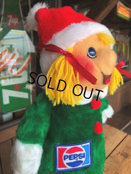 画像4: 70s Vintage Pepsi Christmas Doll 43cm (B440) (4)