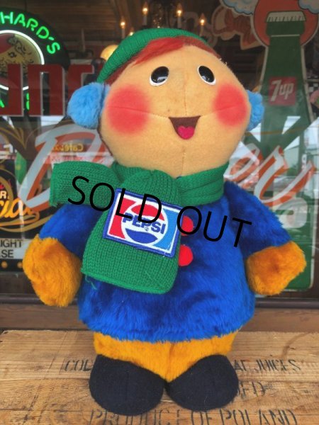 画像9: 70s Vintage Pepsi Christmas Doll 43cm (B442) (9)