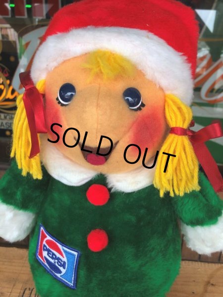 画像5: 70s Vintage Pepsi Christmas Doll 43cm (B440) (5)