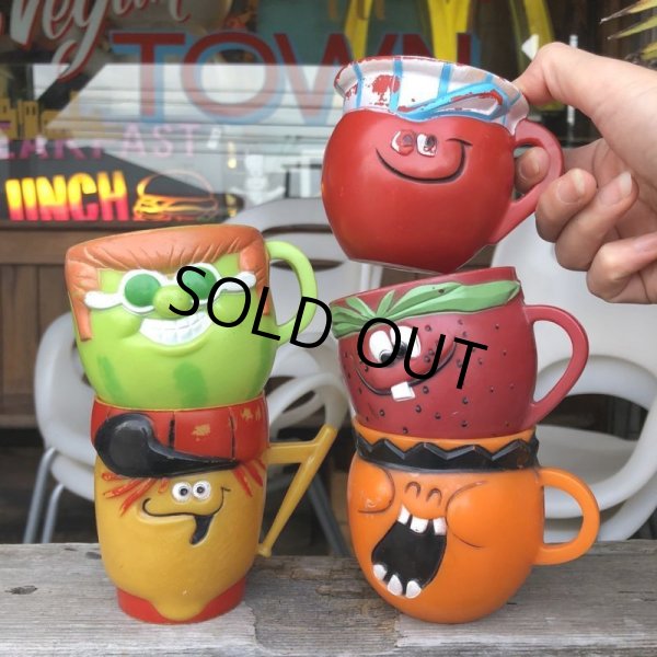 画像6: 70s Vintage Funny Face Mug  Jolly Olly Orange (B446) (6)