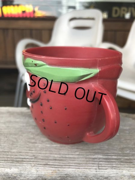 画像4: 60s Vintage Funny Face Mug  Freckle Face Strawberry (B445) (4)