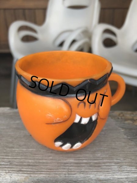 画像4: 70s Vintage Funny Face Mug  Jolly Olly Orange (B446) (4)