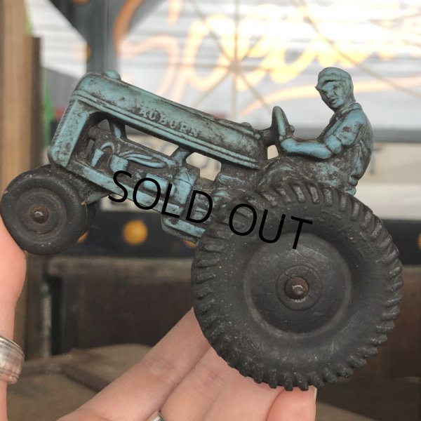 画像1: 50s Vintage Auburn Rubber Tractor toy (B453) (1)