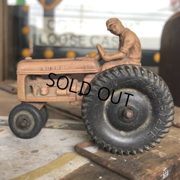 画像10: 50s Vintage Auburn Rubber Tractor toy (B454) (10)