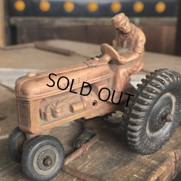 画像7: 50s Vintage Auburn Rubber Tractor toy (B454) (7)