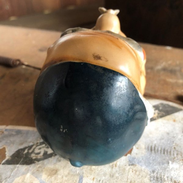 画像5: 50s Japan Hobo Drunk Face Ceramic Ashtray (B457)  (5)