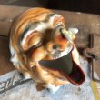 画像7: 50s Japan Hobo Drunk Face Ceramic Ashtray (B457)  (7)