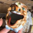 画像3: 50s Japan Hobo Drunk Face Ceramic Ashtray (B457)  (3)