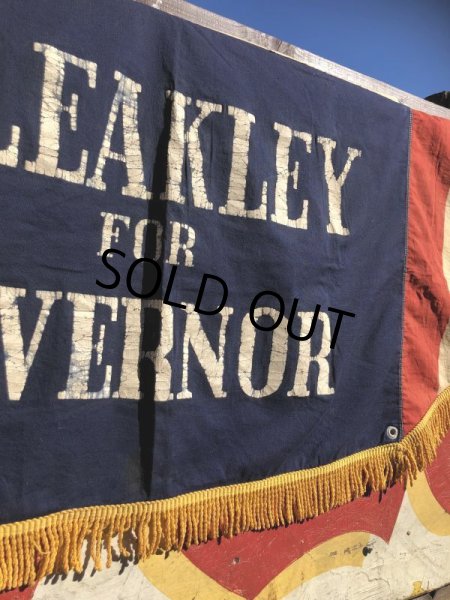 画像7: 1930s BLEAKLEY FOR GOVERNOR Campaign Political Banner Flag Sign (B458) (7)