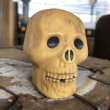 画像6: Vintage Halloween Decoration Skull Blow Mold Plastic Lamp Head (B463) (6)