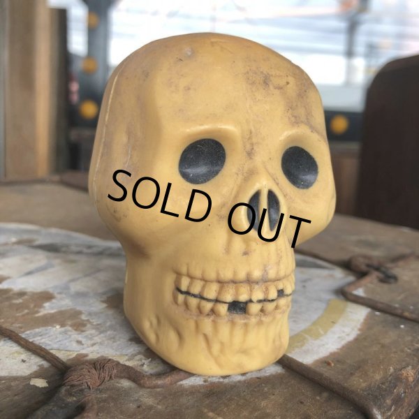 画像6: Vintage Halloween Decoration Skull Blow Mold Plastic Lamp Head (B463) (6)