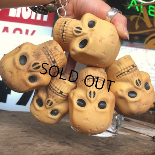 画像9: Vintage Halloween Decoration Skull Blow Mold Plastic Lamp Head (B461) (9)