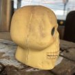 画像3: Vintage Halloween Decoration Skull Blow Mold Plastic Lamp Head (B463) (3)