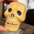 画像7: Vintage Halloween Decoration Skull Blow Mold Plastic Lamp Head (B459) (7)