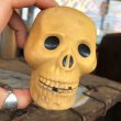 画像1: Vintage Halloween Decoration Skull Blow Mold Plastic Lamp Head (B461) (1)