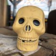 画像6: Vintage Halloween Decoration Skull Blow Mold Plastic Lamp Head (B459) (6)