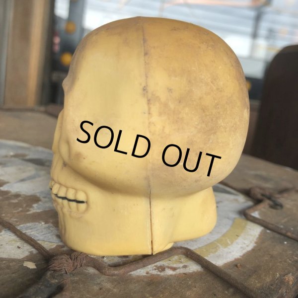 画像5: Vintage Halloween Decoration Skull Blow Mold Plastic Lamp Head (B463) (5)