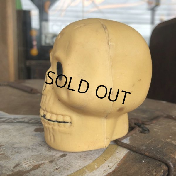 画像5: Vintage Halloween Decoration Skull Blow Mold Plastic Lamp Head (B459) (5)