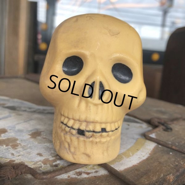 画像6: Vintage Halloween Decoration Skull Blow Mold Plastic Lamp Head (B461) (6)