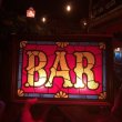 画像1: 70s Vintage Light Up BAR Stain Glass style Sing (B479) (1)