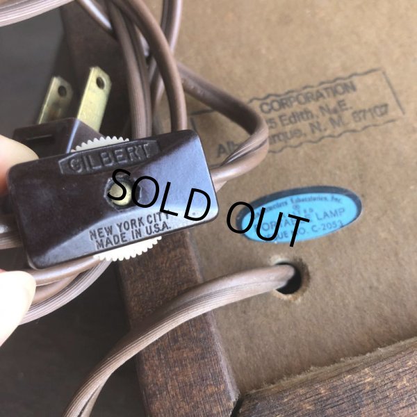 画像8: 70s Vintage Light Up BAR Stain Glass style Sing (B479) (8)