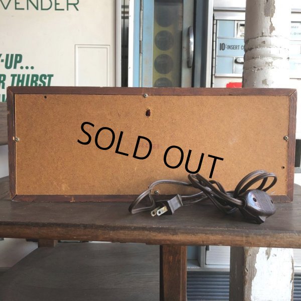 画像9: 70s Vintage Light Up SALOON Stain Glass style Sing (B478) (9)