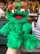 画像1: 70s Vintage Knickerbocker Sesame Street Oscar Plush Doll 45cm (B485) (1)